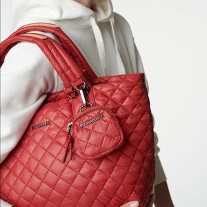 MZ Wallace Red Dahlia Small Metro Link Pouch